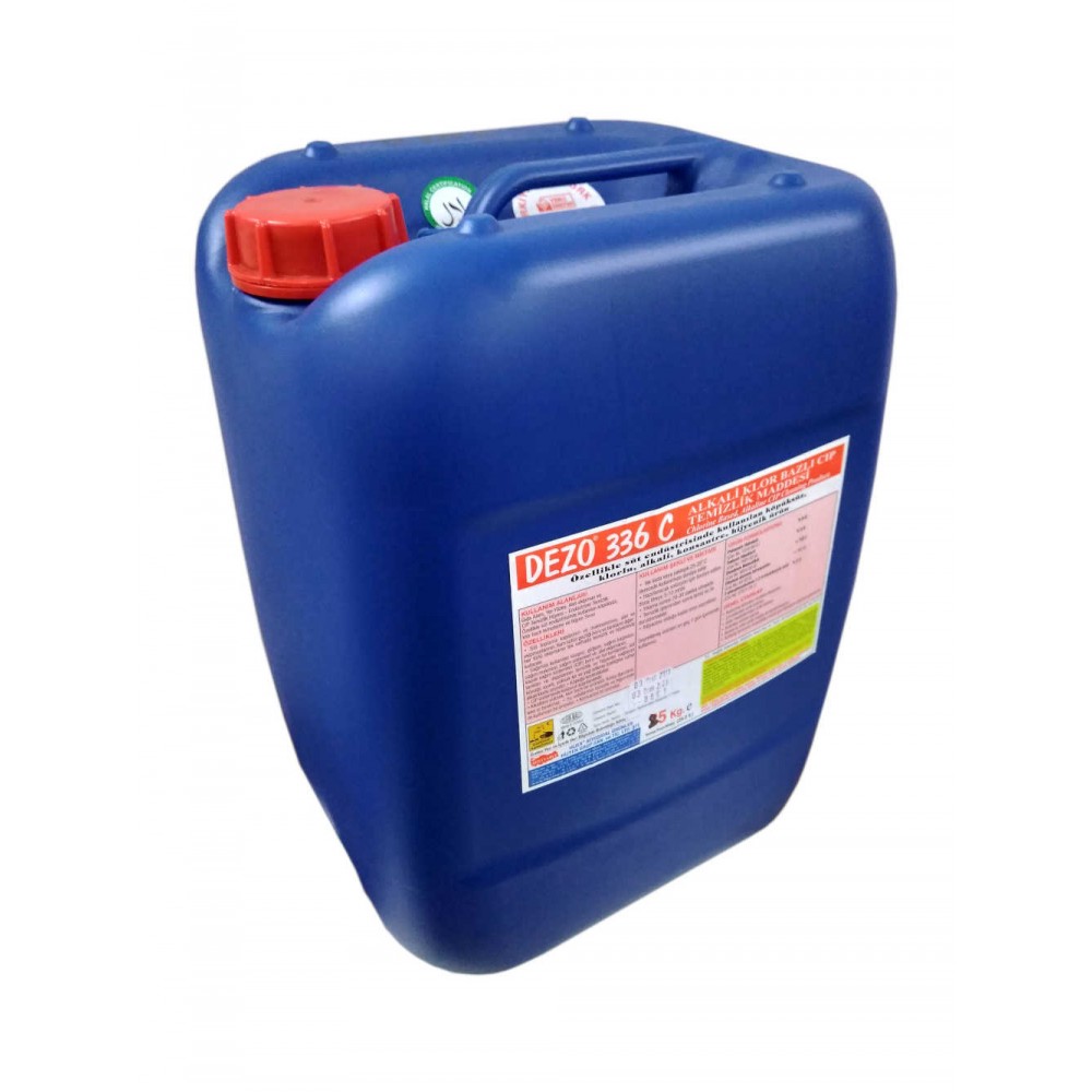 DEZO 336 CIP  AKTİF KLOR BAZLI ALKALİ YAĞ VE KİR ÇÖZÜCÜ 25 KG 