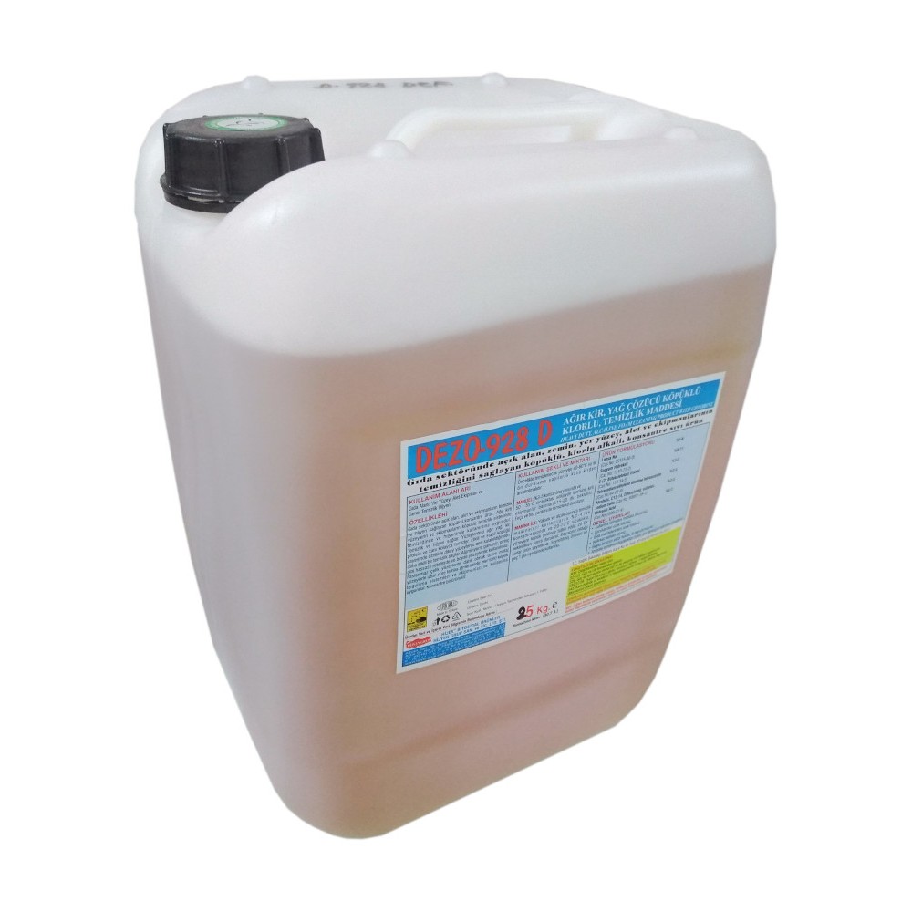 DEZO  928 D HİJYENİK ALKALİ AĞIR KİR VE YAĞ ÇÖZÜCÜ 25 KG 
